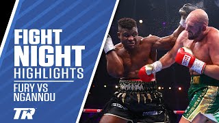 Tyson Fury Survives Knockdown, Gets Decision Win Over Francis Ngannou | FIGHT HIGHLIGHTS