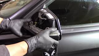 BMW 316D Replace side view mirror/LED Turn Signal/Glass( 宝马316D 后视镜LED转向灯及镜片更换 )