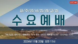 파주 성서침례교회 실시간 수요예배 (2024.11.20)