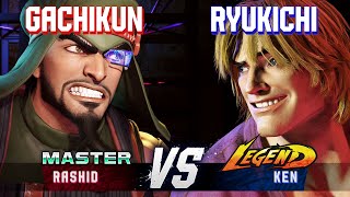 SF6 ▰ GACHIKUN (Rashid) vs RYUKICHI (Ken) ▰ High Level Gameplay