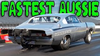 7 second Aussie Valiant Charger street car has fun at US drag meet @ 192 MPH