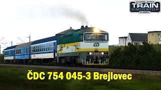 ČD 754 045-3 Brejlovec 🚂 První jízda │ Praha hl.n. – Benešov