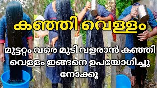 മുട്ടറ്റം വരെ മുടി വളരാൻ കഞ്ഞിവെള്ളം ഇങ്ങനെ ഉപയോഗിച്ചാൽ മതി ❤Rice Water for Hair Growth ❤kanjivellam