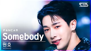 [안방1열 직캠4K] 원호 'Somebody' (WONHO FanCam)│@SBS Inkigayo_2022.03.13.