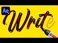 After Effects ✏️ Handwriting Text Reveal Animation | Tutorial