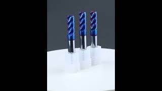 blue nano coated carbide end mills