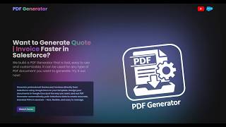 PDF Generator Salesforce Application