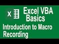 Excel VBA Tutorial for Beginners # 3 | Introduction to Macro Recording