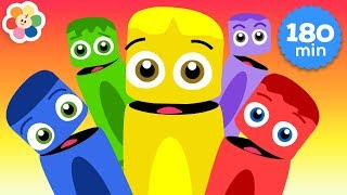 Learning Colors for Kids | 3 Hours Compilation of Color Crew | Educational Videos for Toddlers