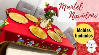 Mantel Navideño | Moldes Gratis | Tutorial