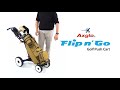 flip n go golf push cart unfolding the cart