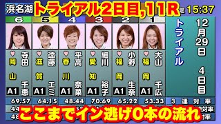 トライアル2日目11R,ここまでイン逃げ0本①大山②小野③細川④平高⑤遠藤⑥寺田【競艇・ボートレース】