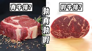 真牛排vs假牛排，用膠水拼接的牛排，你敢吃嗎？【小馬哥知識局】