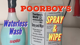 PoorBoys Spray \u0026 Wipe/Waterless Wash/Quick Detailer/ Clay Lube/ Auto Detailing/Tesla