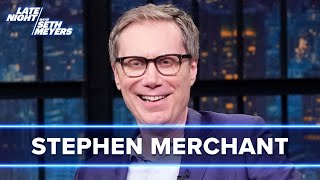 Stephen Merchant Didn't Tell His Parents They'd Be Reacting to Sex Noises in The