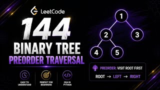 Leetcode problem 144 || Binary Tree Preorder Traversal || python || detailed explanation