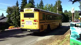 Afternoon Mercer Island School Buses 8/29/24