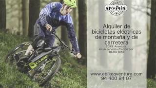 Alquiler de bicicletas eléctricas de montaña y carretera en Bilbao - EBIKE Aventura en Bilbo Bike