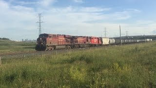 Canadian Pacific 8765, 8544 \u0026 3041 Lead CP 468 @ Petro - Calgary AB