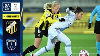 HIGHLIGHTS | BK Häcken vs. Paris FC (UEFA Women's Champions League 2023-24 Matchday 5)