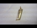 14kt gold mezuzah pendant