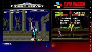 Mortal Kombat | Mega Drive/Genesis \u0026 SNES | Comparison - Dual Longplay