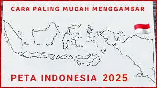 Cara mudah menggambar PETA INDONESIA 2025