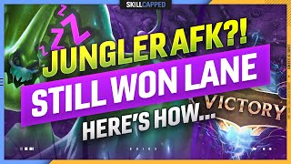 My JUNGLER AFK'D & I STILL WON LANE?! Here's how I did it... - League of Legends Guide