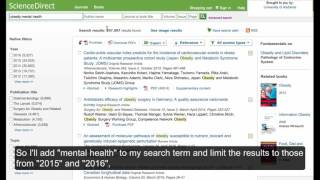 ScienceDirect - Basic Features