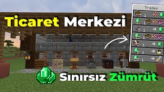 KOLAY KÖYLÜ DÖNÜŞTÜRME ve SINIRSIZ ZÜMRÜT!!! - Minecraft 1.20.1