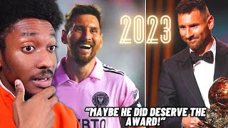 Lionel Messi's Year Of 2023 Recap Reaction! 🐐 (Maybe He Did Deserve FIFA The Best Award!...)