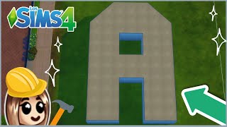 CASA con forma de LETRA A 👷‍♀️ | Los Sims 4: RETO del ALFABETO || Marta