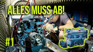 1 - DIY Engine Disconnection - PERKINS PRIMA M50 in an Amel Santorin (Pt 1) | Hafenkino Technik