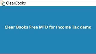 Clear Books Free - MTD for Income Tax overview