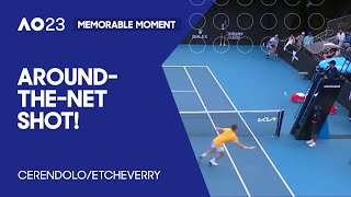 Incredible Doubles Around-The-Net Shot | Australian Open 2023