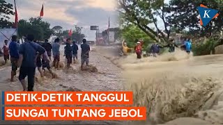 Momen Tanggul Sungai Tuntang Jebol, Grobogan Dihantam Banjir Bandang