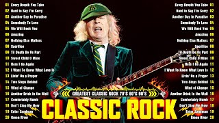 Classic Rock Songs 70s 80s 90s 🔥 ACDC, Queen, Aerosmith, Bon Jovi, Metallica, Nirvana, Guns N Rose