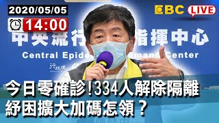 #東森新聞 今日零確診！334人解除隔離 紓困擴大加碼怎領？〔 Live中央疫情中心記者會〕 今日確診人數與最新疫情 指揮中心現場說明【東森大直播】