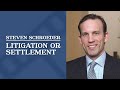 Litigation or Settlement | Steven Schroeder