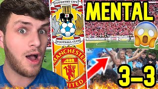 LAST MINUTE GOALS & MENTAL SCENES AT MAN UNITED 3-3 COVENTRY CITY
