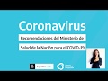 RECOMENDACIONES PARA EL CORONAVIRUS