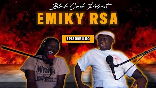 Black Couch Ep. 80 | Emiky on Pzho Nakedmynd, Amarhumsha, Gangster Rap, Zodwa Wabantu, Fake Accounts