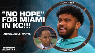 NO HOPE ❗❕ - Stephen A. isn't giving the Dolphins a real chance against the Chie