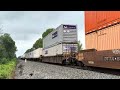 csx intermodal train i020 races through jordan ny 8 15 23 4k60