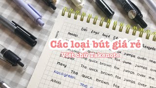 Top 3 bút viết chữ đẹp trong takenote //Review các loại bút từng dùng luyện chữ Takenote