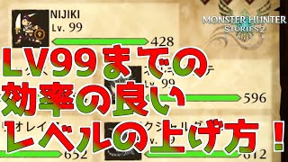 Lv99になりたい人必見！各レベル帯におけるLv99までの効率の良いレベルの上げ方！【モンスターハンターストーリーズ2】【ゆっくり解説】