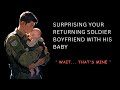 [ASMR] Surprising your returning soldier boyfriend with his baby. Audio roleplay