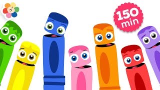Learning Colors for Kids | 2.5 Hours Compilation of Color Crew | Educational Video for Toddlers