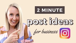 Create Instagram Content In Minutes ⏰ The EASIEST Post Ideas For Business Accounts