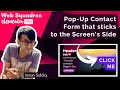 Elementor - Pop-Up Contact Form that sticks to the Screen's Side